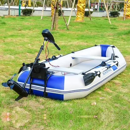 1.75-3.3m PVC Inflatable Kayak Fishing Boat with Slats Bottom for 1~6 Persons Canoeing Outdoor Water Sports Vacation Accessory